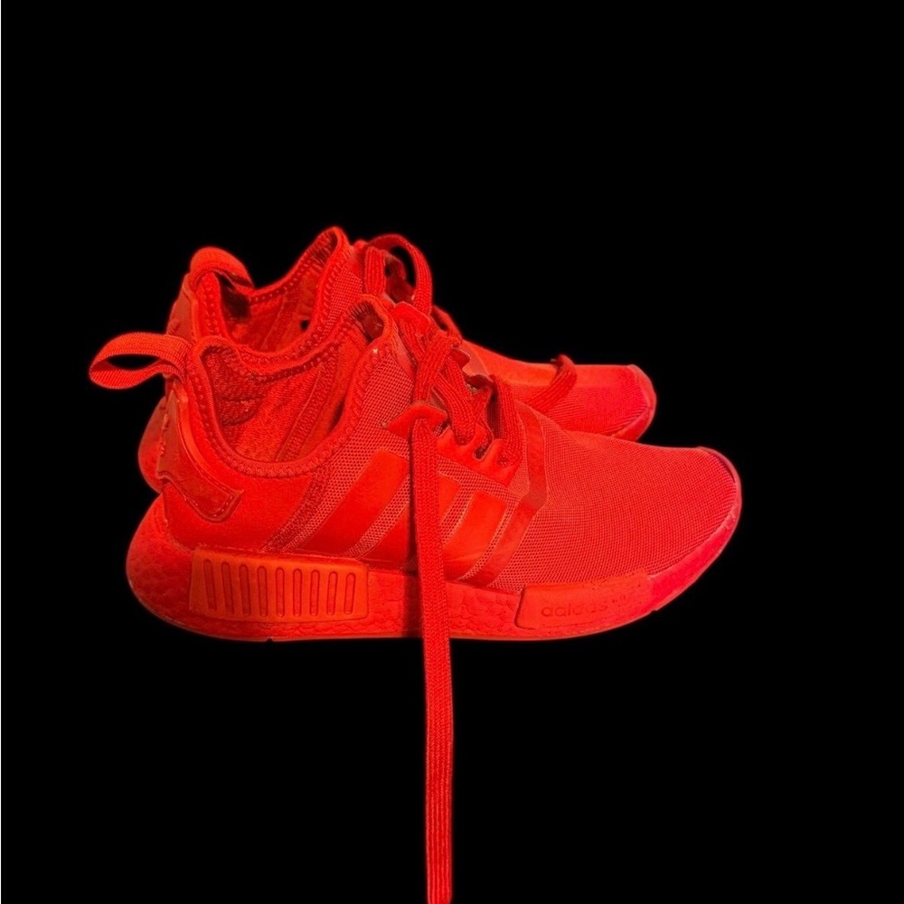 Adidas Bold Red Athletic Shoes
